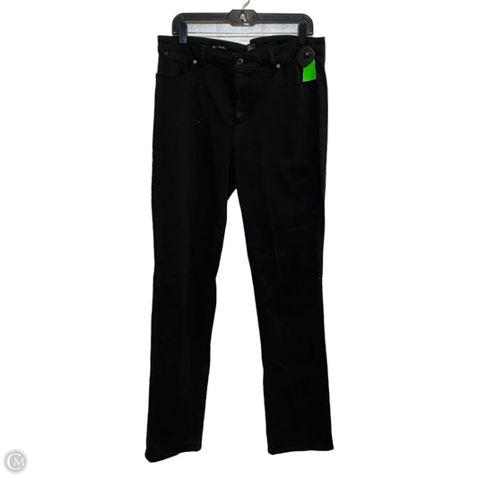 Jeans Straight By Talbots In Black Denim, Size: 1x