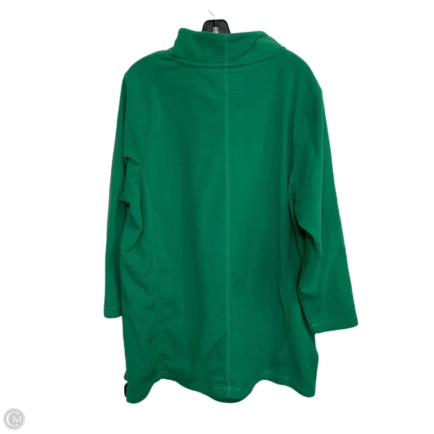 Top Long Sleeve By Lands End In Green, Size: 2x