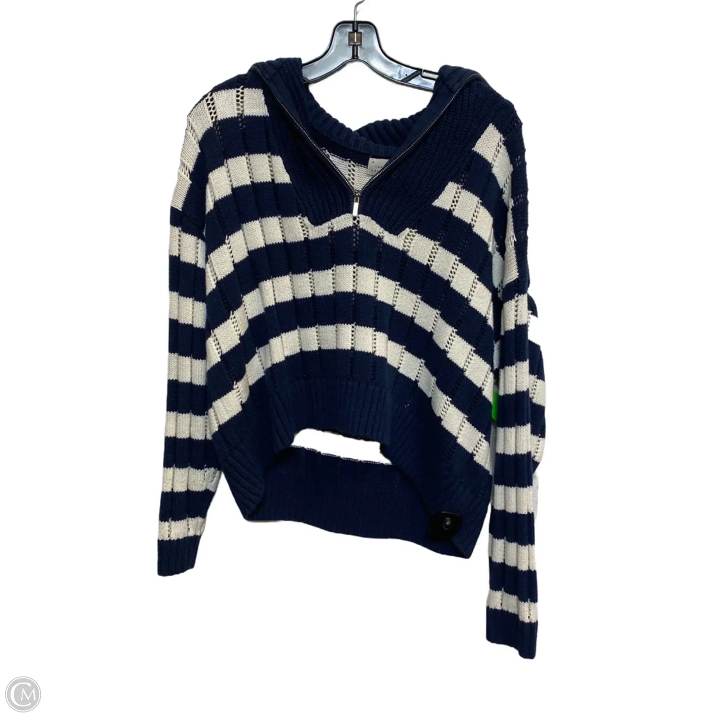 Sweater By A New Day In Blue & Cream, Size: L