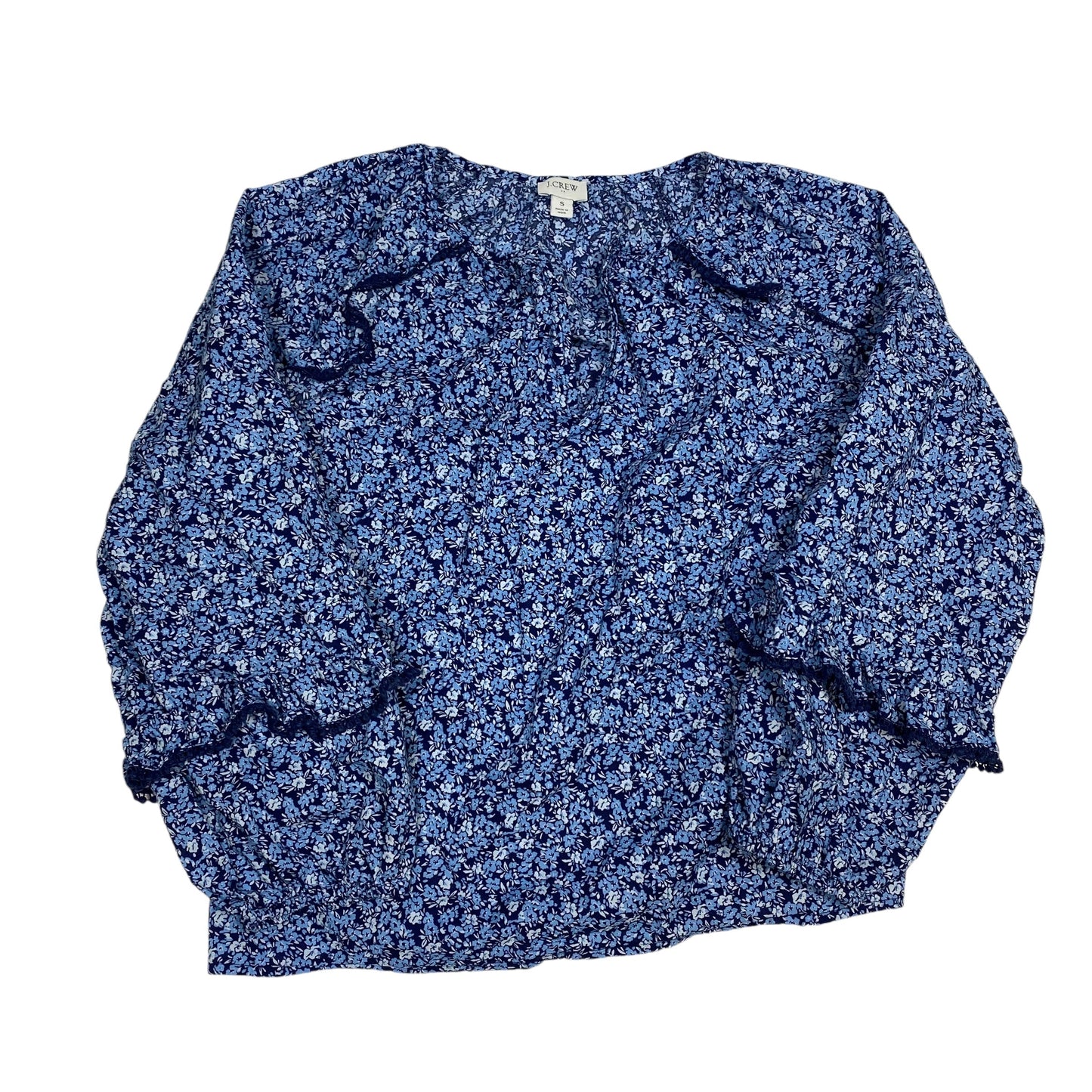 Top Long Sleeve By J. Crew In Blue, Size: S