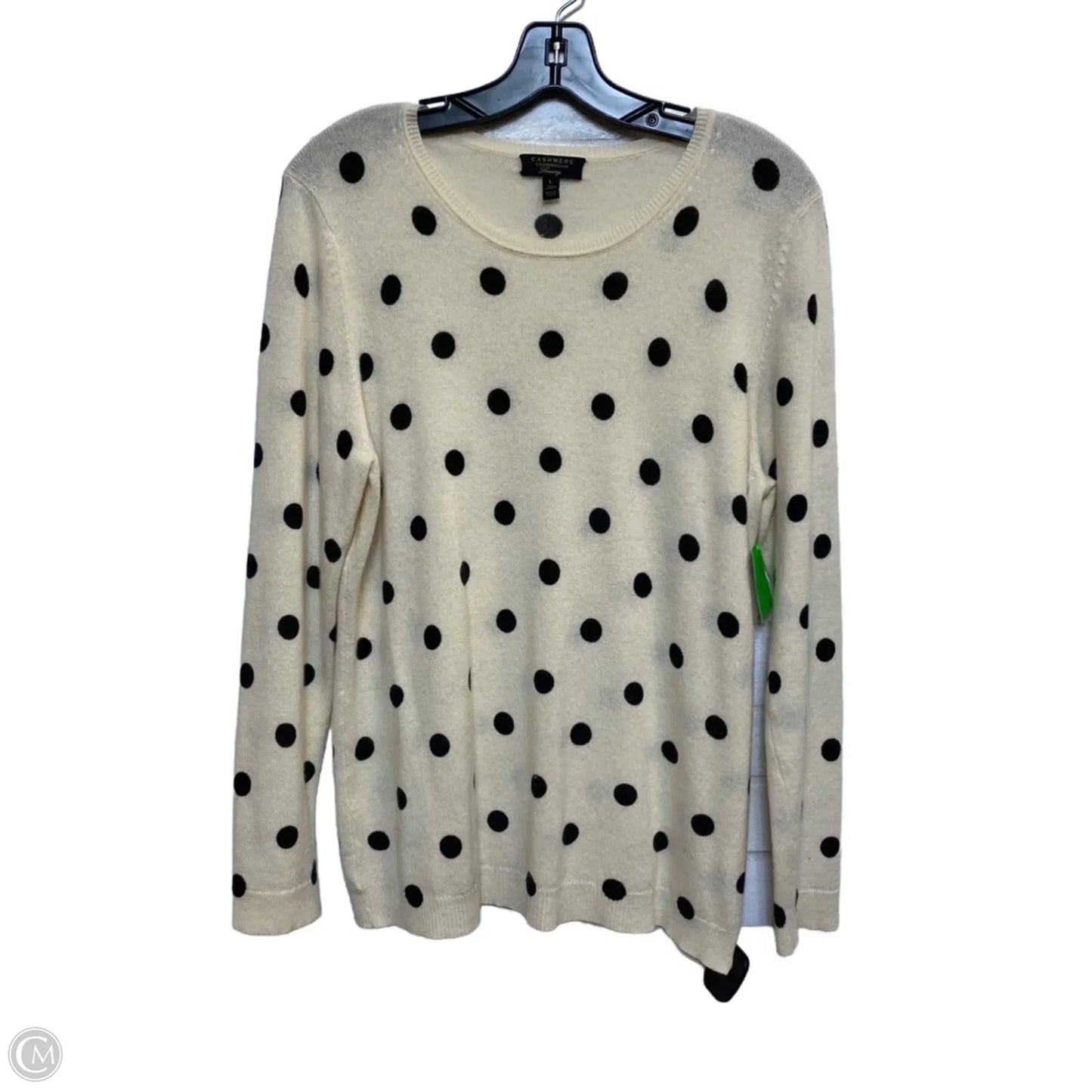 Sweater Cashmere By Charter Club In Cream, Size: L