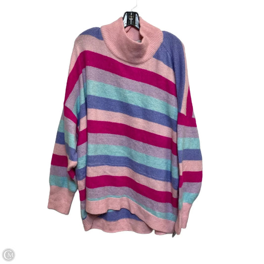 Sweater By Crown And Ivy In Blue & Pink, Size: Xl