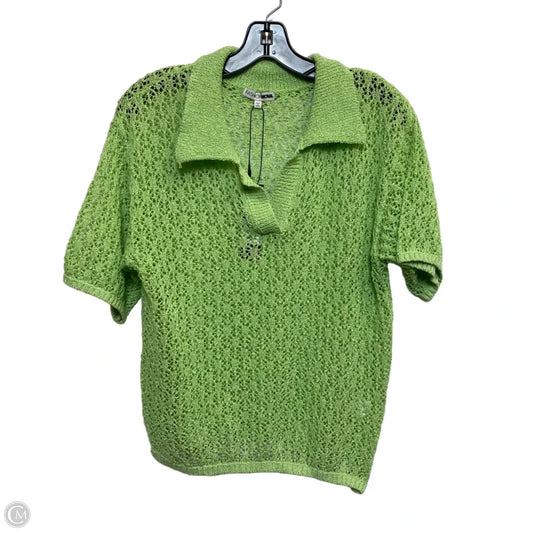 Top Short Sleeve By Fashion Nova In Green, Size: S