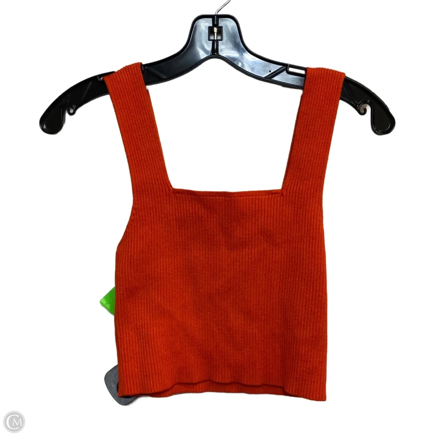 Top Sleeveless Basic By Shein In Orange, Size: S