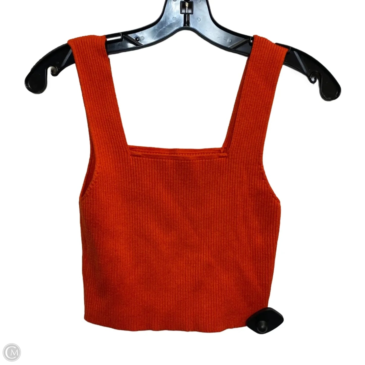 Top Sleeveless Basic By Shein In Orange, Size: S