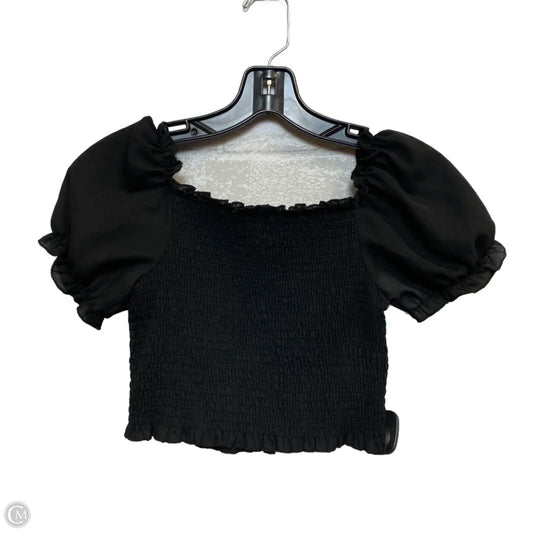 Top Short Sleeve By Shein In Black, Size: S
