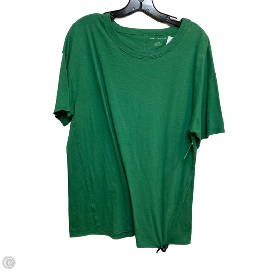 Top Short Sleeve By American Eagle In Green, Size: Xs
