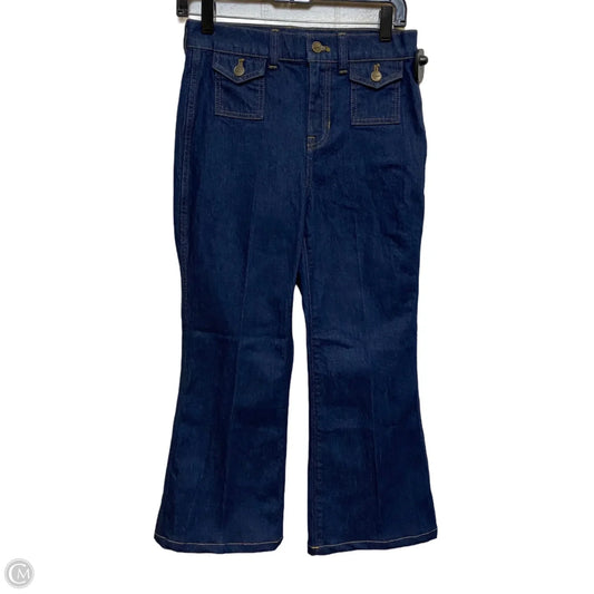 Jeans Flared By J. Crew In Blue Denim, Size: 2p