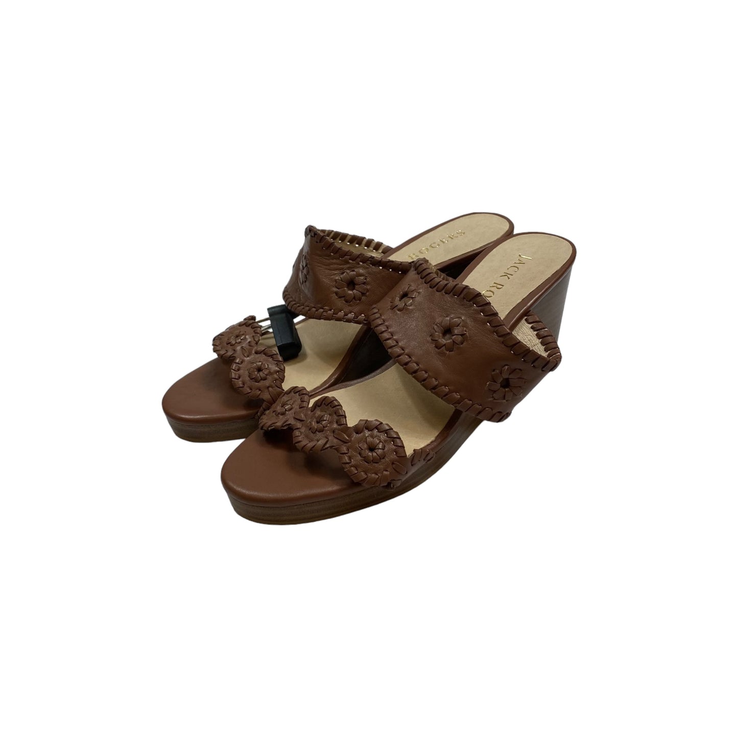 Sandals Designer By Jack Rogers In Brown, Size: 8