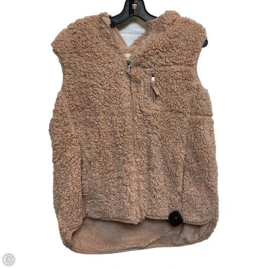 Vest Faux Fur & Sherpa By Weatherproof In Pink, Size: Xxl