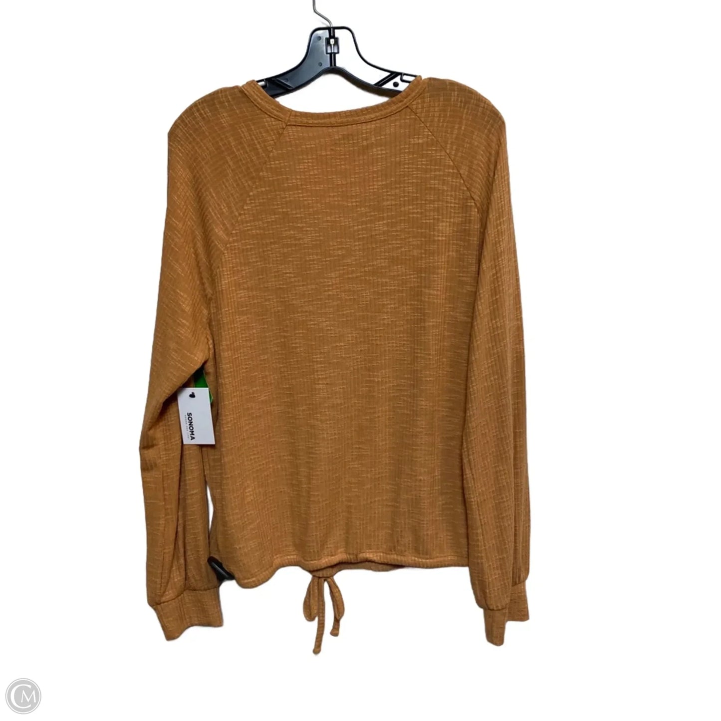 Top Long Sleeve By Sonoma In Brown, Size: L