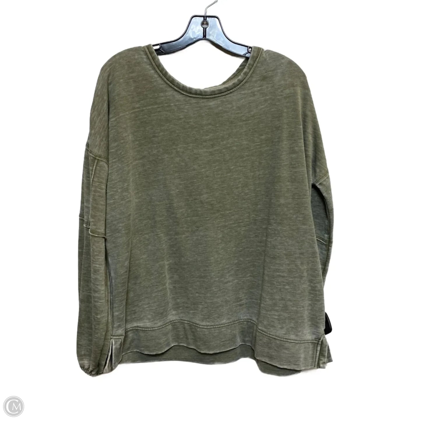 Top Long Sleeve By Wonderly In Green, Size: L