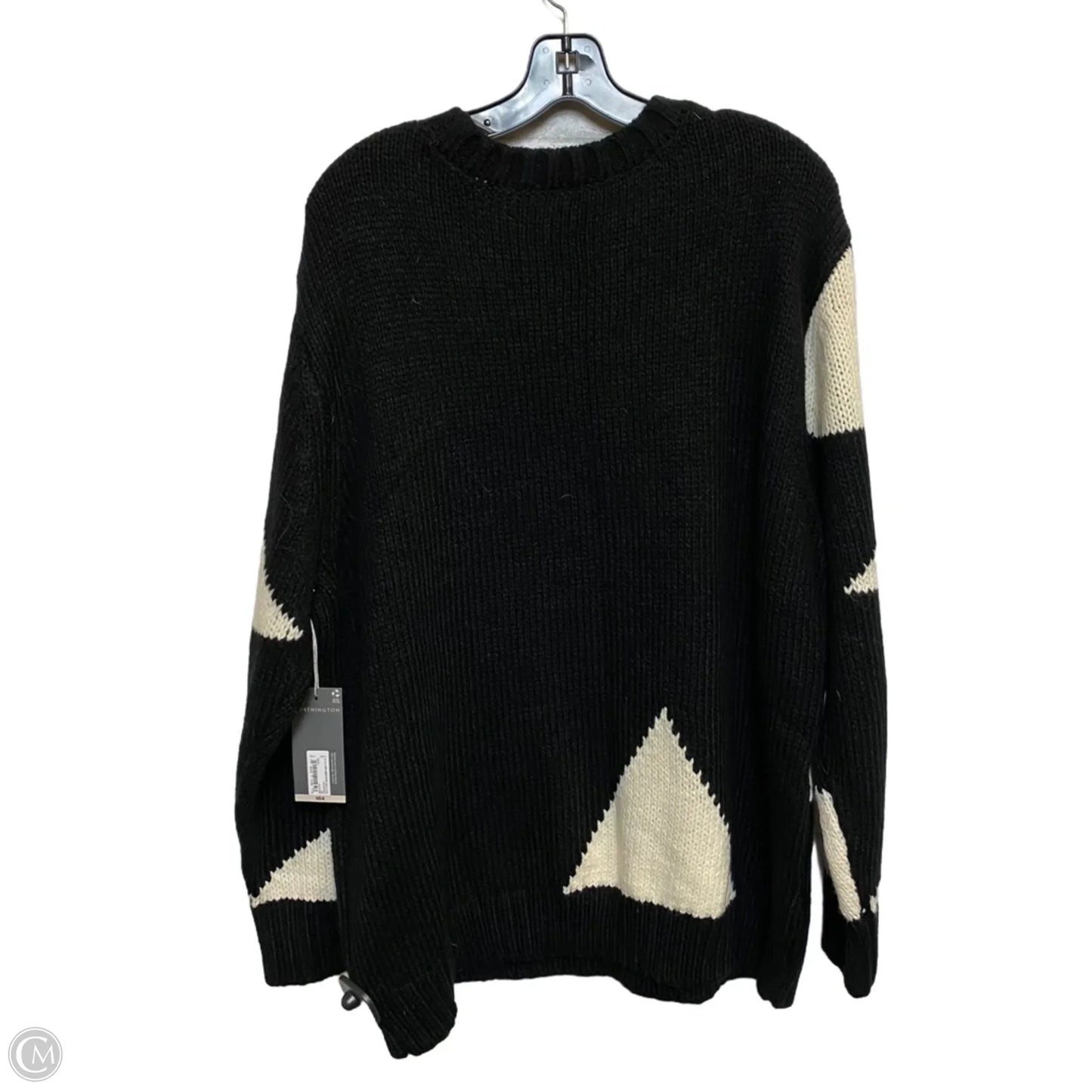 Sweater By Worthington In Black & Cream, Size: Xxl