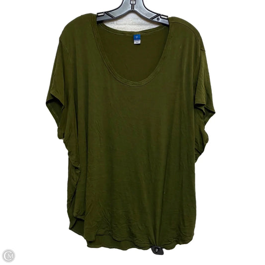 Top Short Sleeve By Old Navy In Green, Size: Xxl