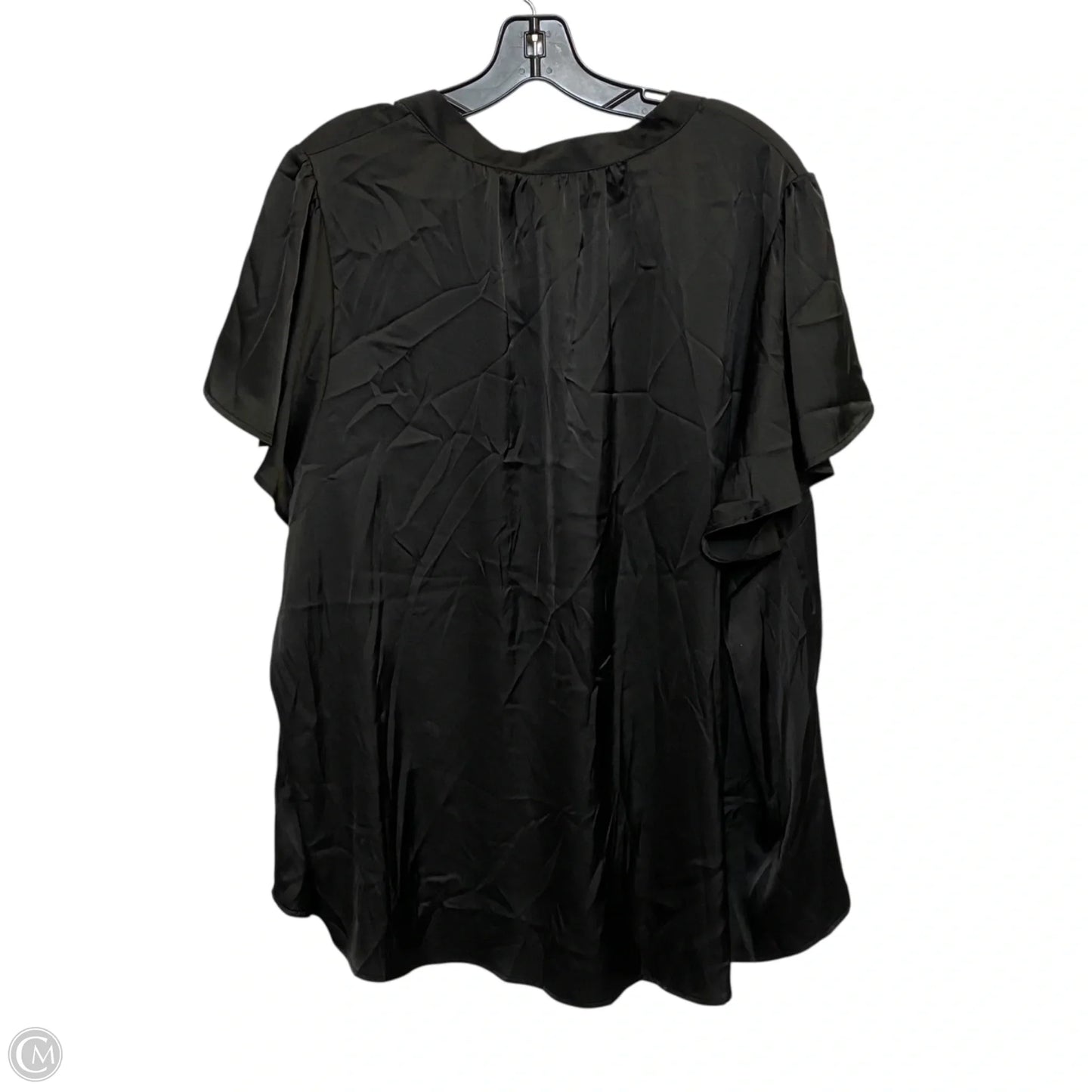 Blouse Short Sleeve By Torrid In Black, Size: 3x