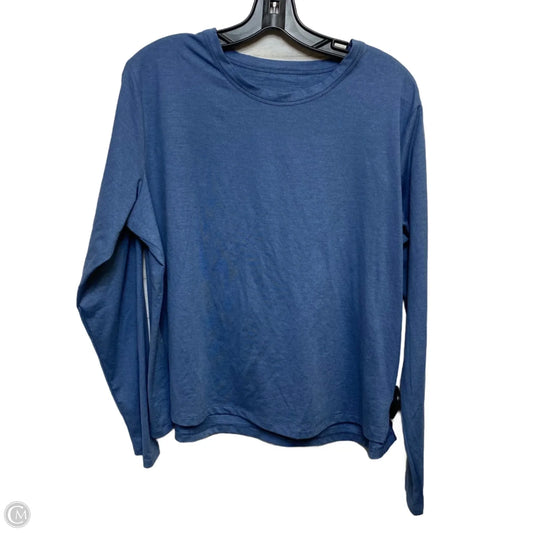 Athletic Top Long Sleeve Crewneck By All In Motion In Blue, Size: Xxl