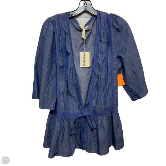 Top Long Sleeve By Matilda Jane In Blue, Size: L