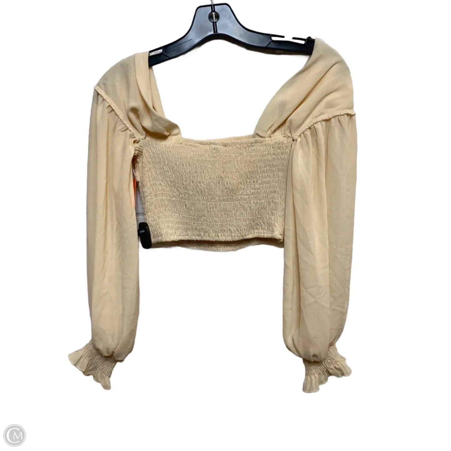 Top Long Sleeve By Windsor In Cream, Size: Xs