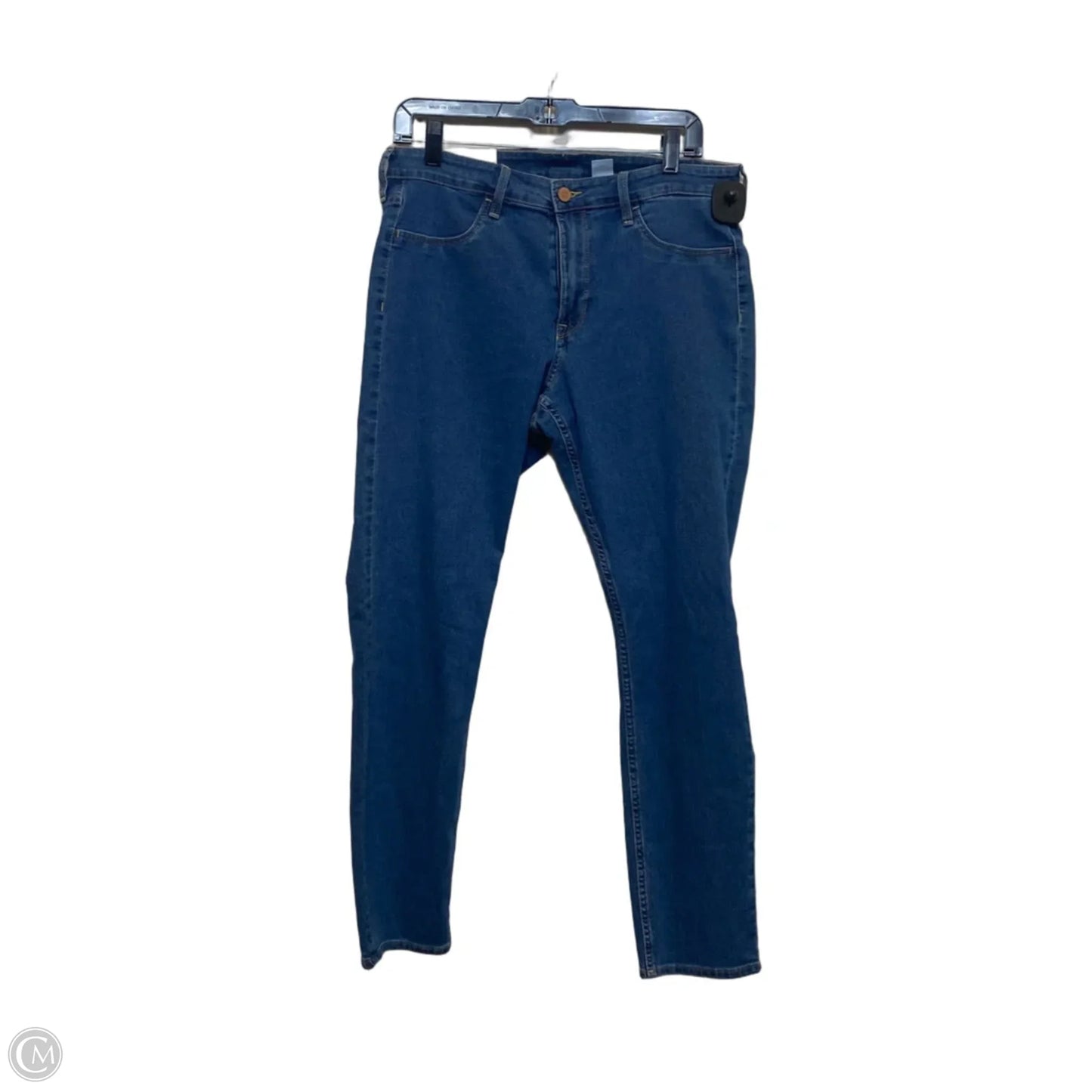 Jeans Skinny By H&m In Blue Denim, Size: 16