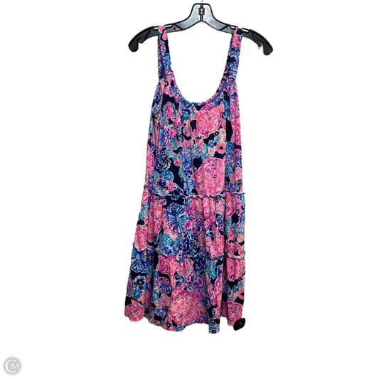 Dress Designer By Lilly Pulitzer In Blue & Pink, Size: M