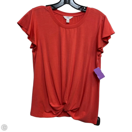 Top Short Sleeve By Time And Tru In Pink, Size: S
