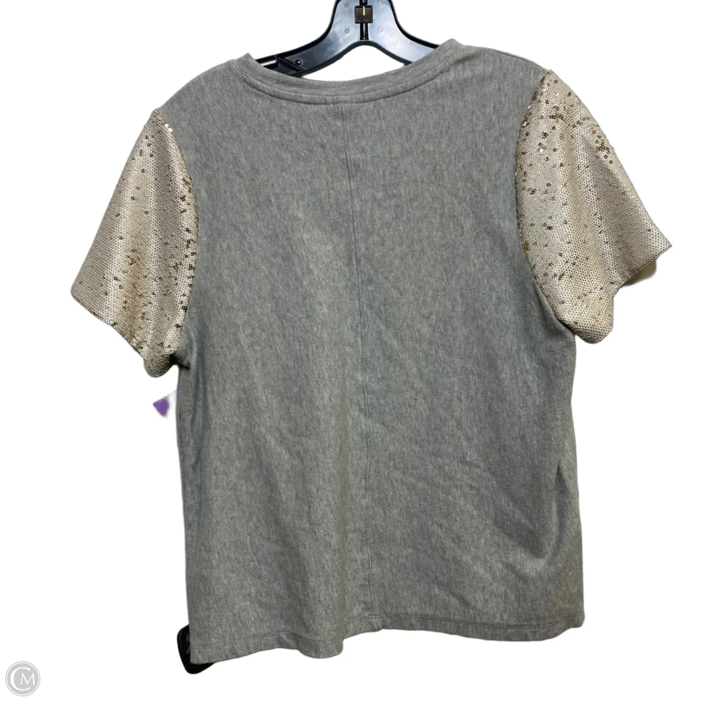 Top Short Sleeve By A New Day In Grey, Size: M