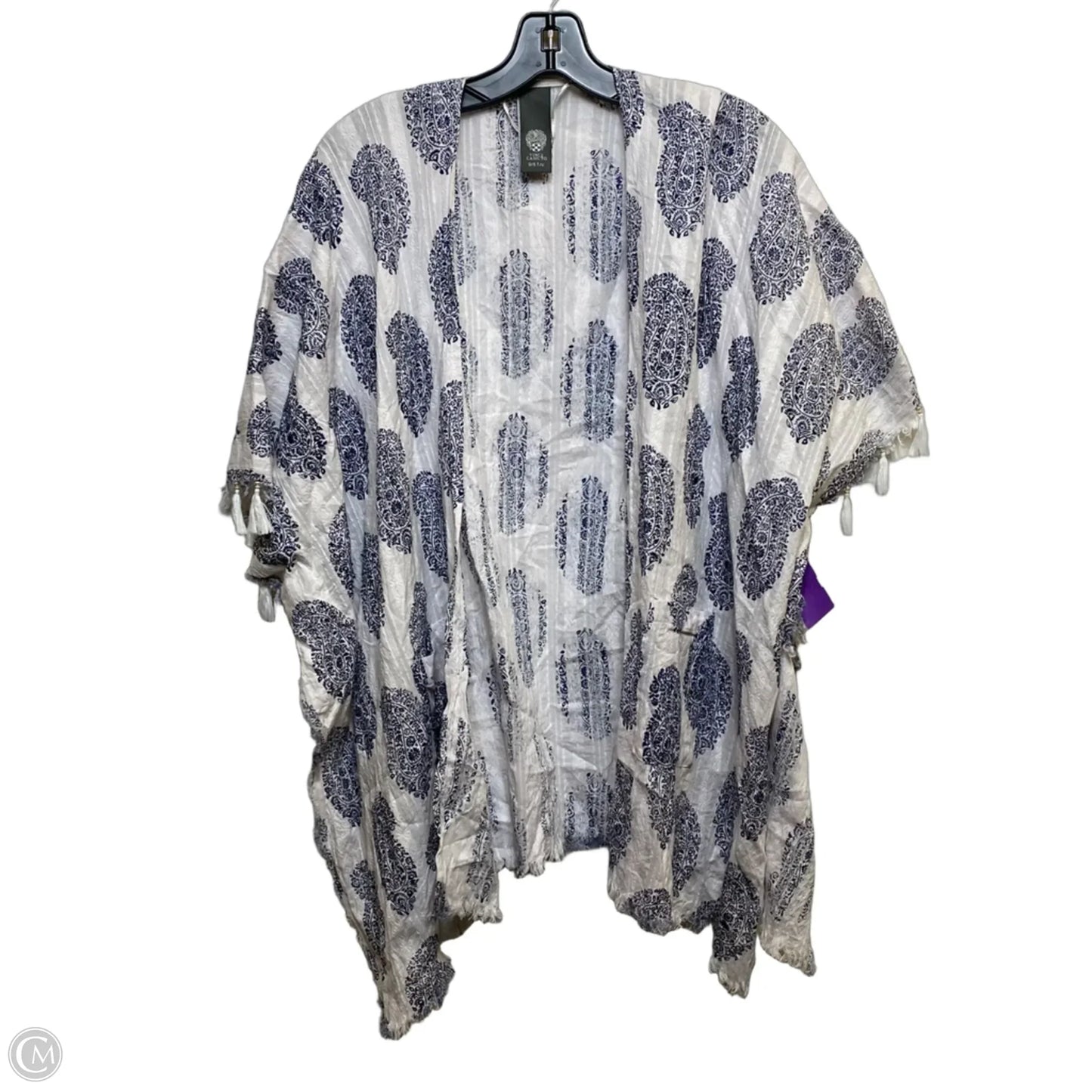 Kimono By Vince Camuto In Blue & White, Size: Osfm