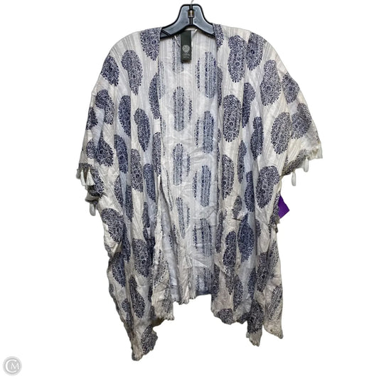 Kimono By Vince Camuto In Blue & White, Size: Osfm