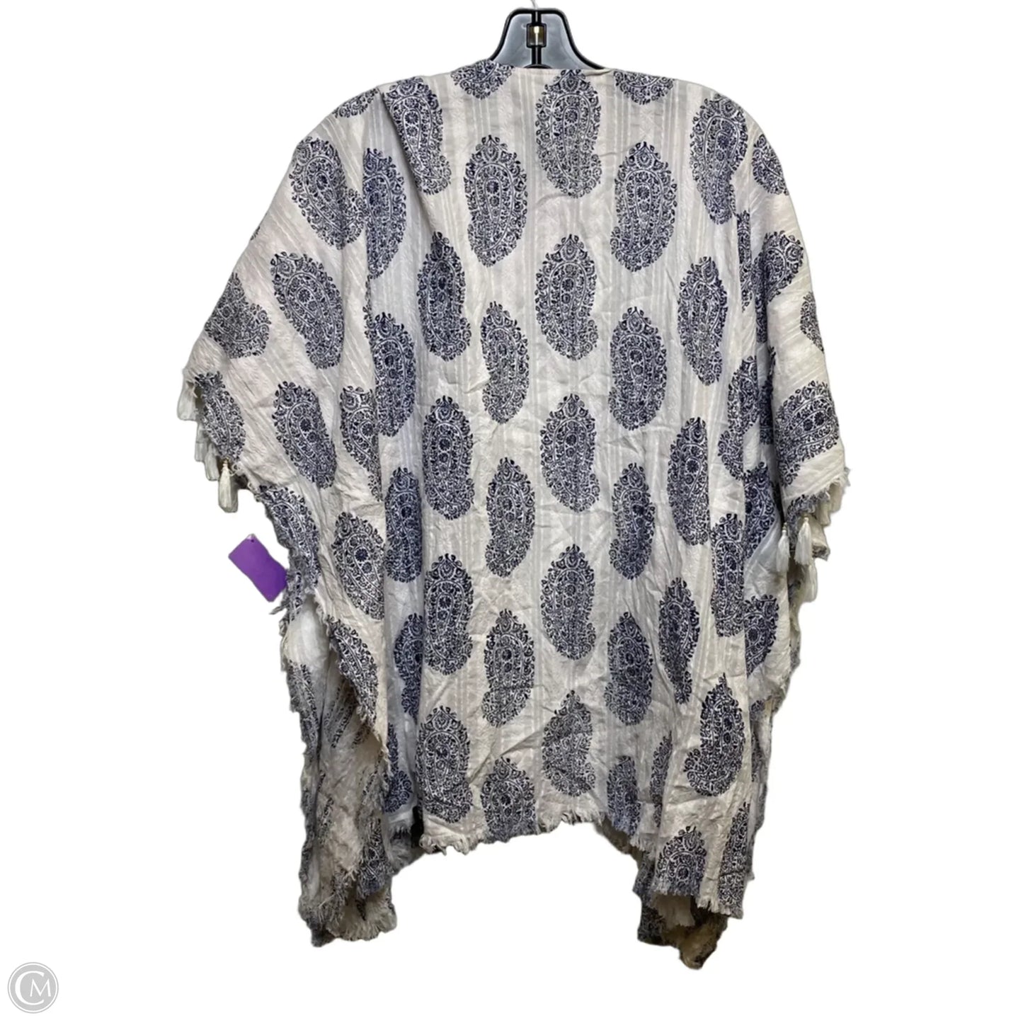 Kimono By Vince Camuto In Blue & White, Size: Osfm