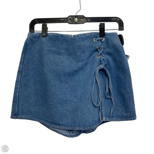 Skort By Altard State In Blue Denim, Size: S