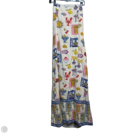 Dress Casual Maxi By Japna In Blue & White, Size: L