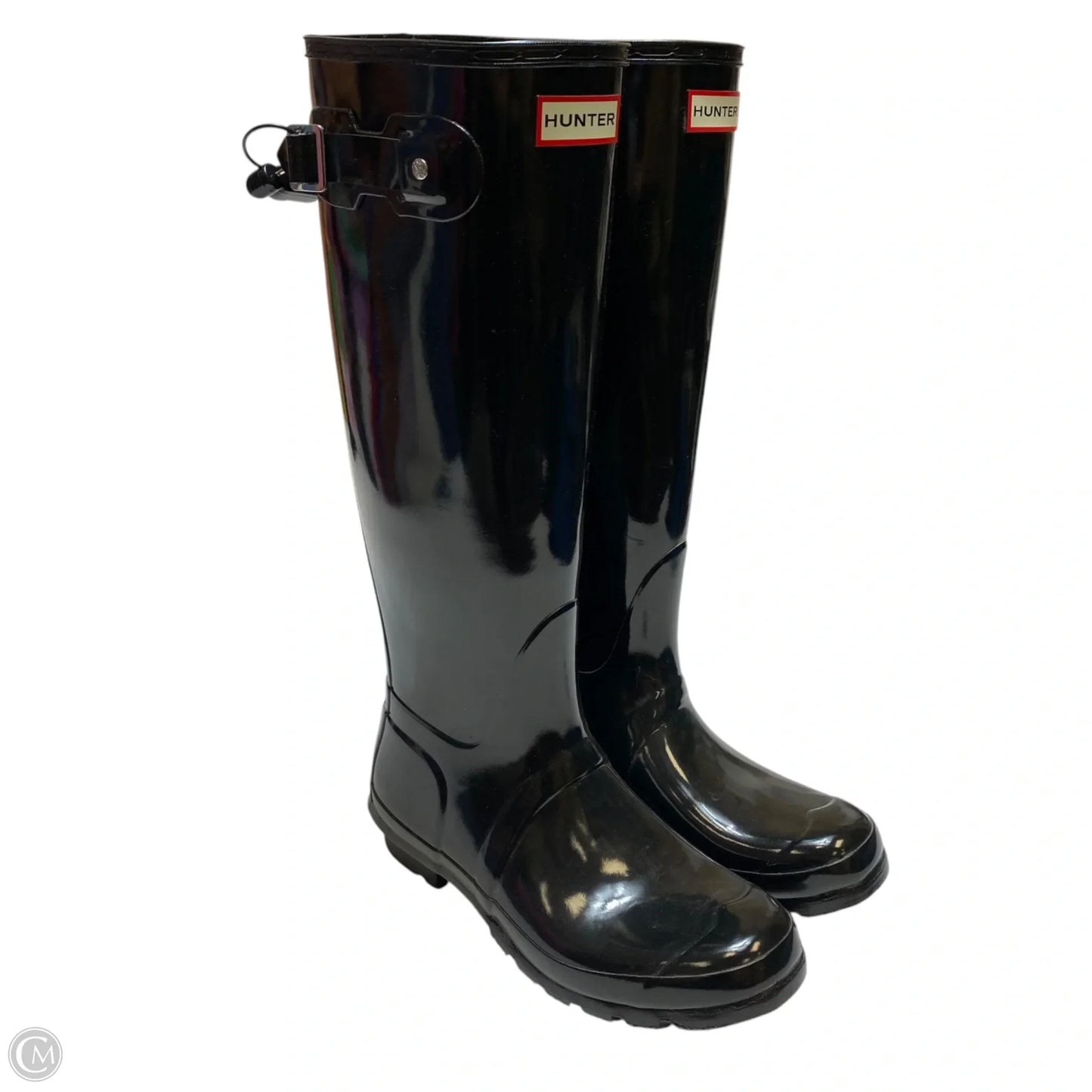 Boots Designer By Hunter In Black, Size: 8