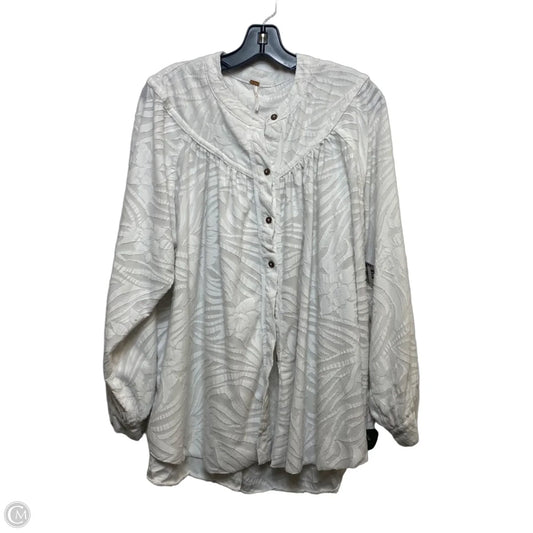 Top Long Sleeve By Free People In White, Size: S