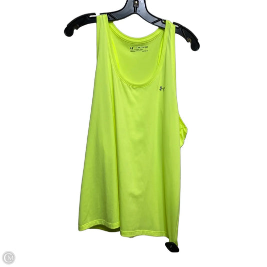 Athletic Tank Top By Under Armour In Yellow, Size: Xxl