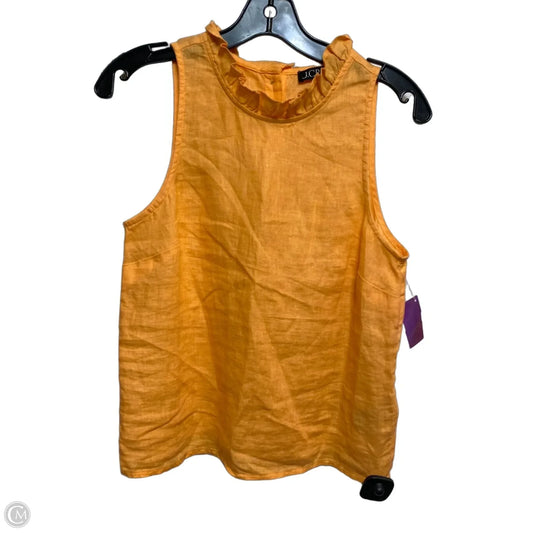 Top Sleeveless By J. Crew In Orange, Size: Xxs