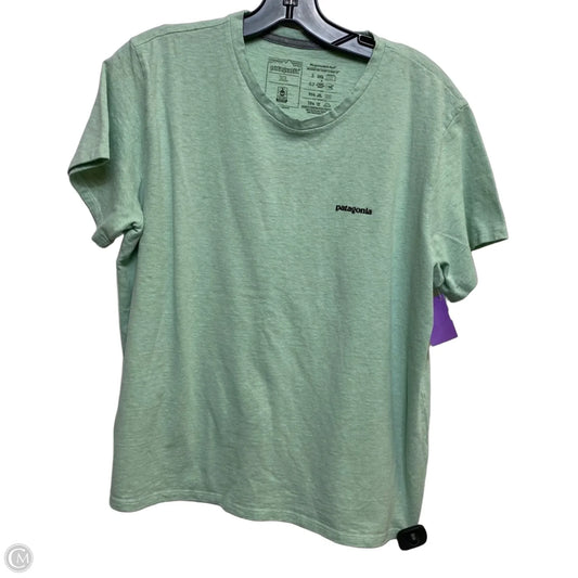 Top Short Sleeve By Patagonia In Green, Size: Xl