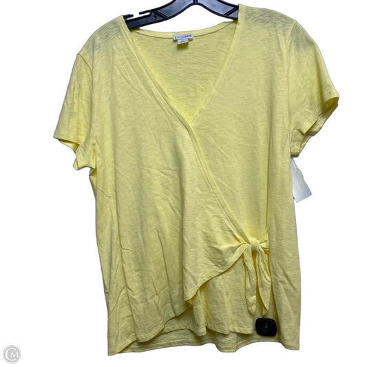 Top Short Sleeve By J. Crew In Yellow, Size: L