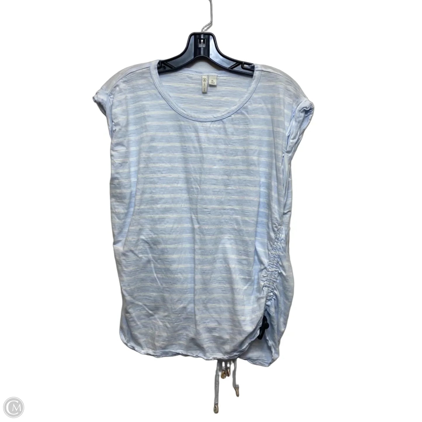 Top Sleeveless By Cato In Blue & White, Size: Xl