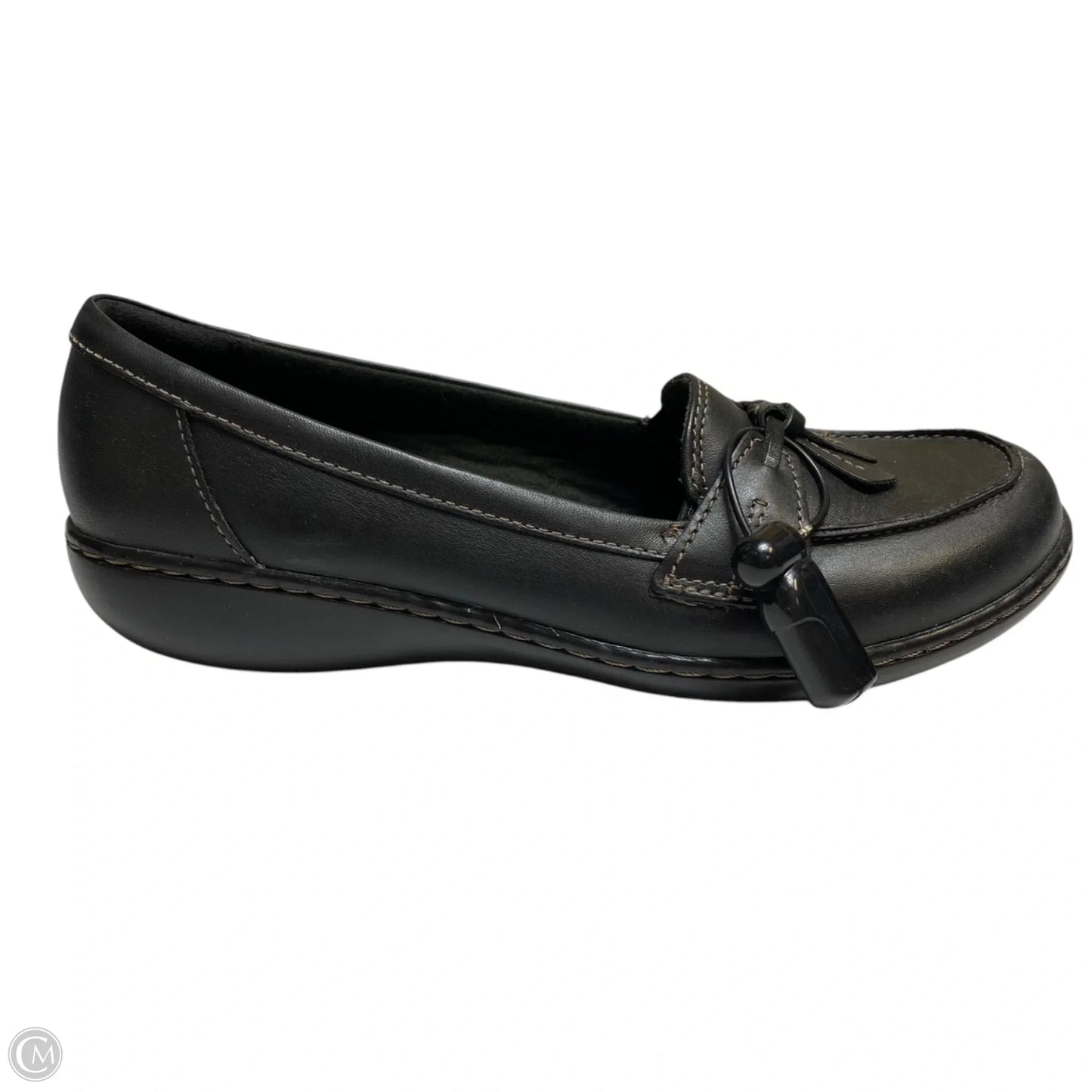 Shoes Flats By Clarks In Black, Size: 8