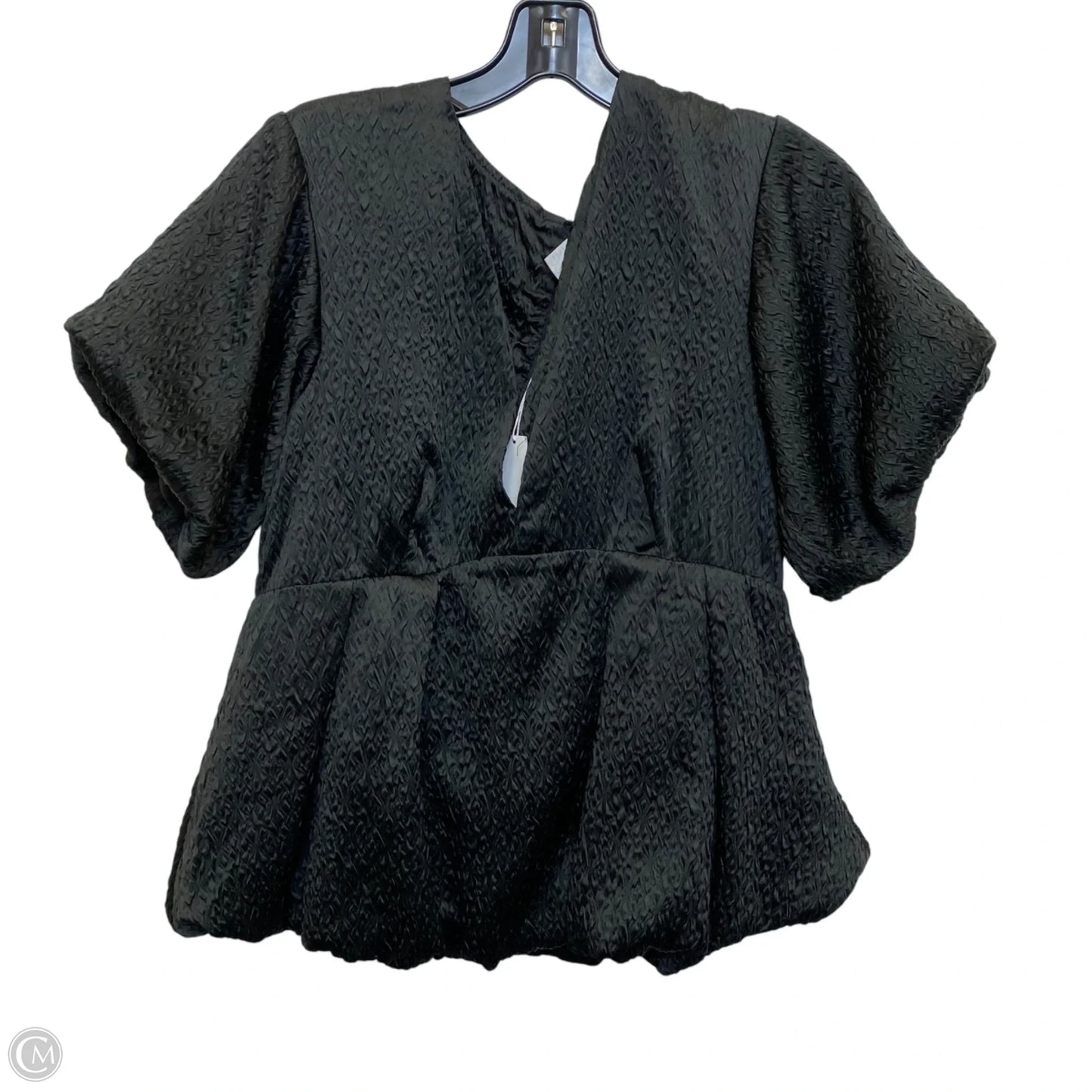 Top Short Sleeve By Venus In Black, Size: M