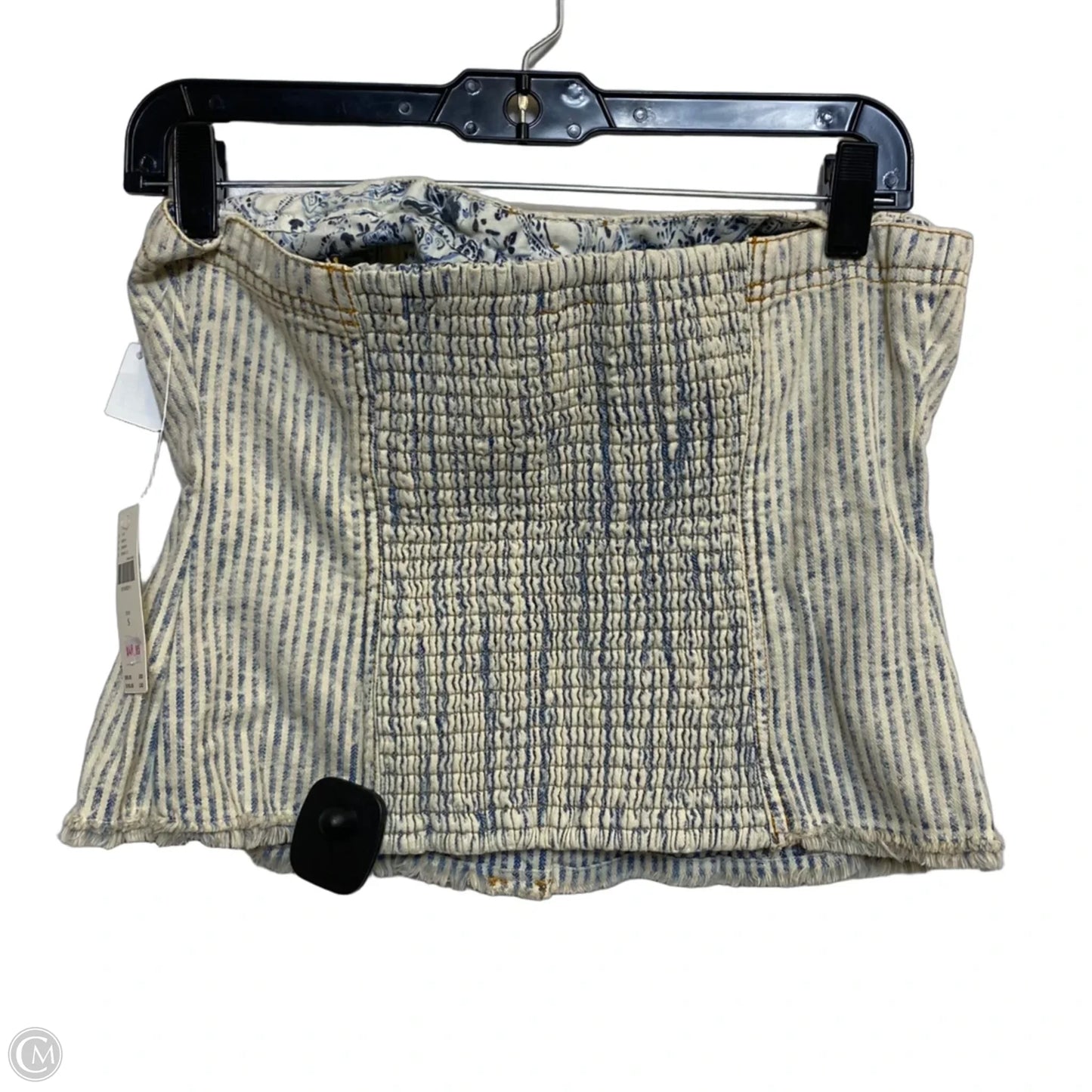Top Sleeveless By Pilcro In Blue Denim, Size: S