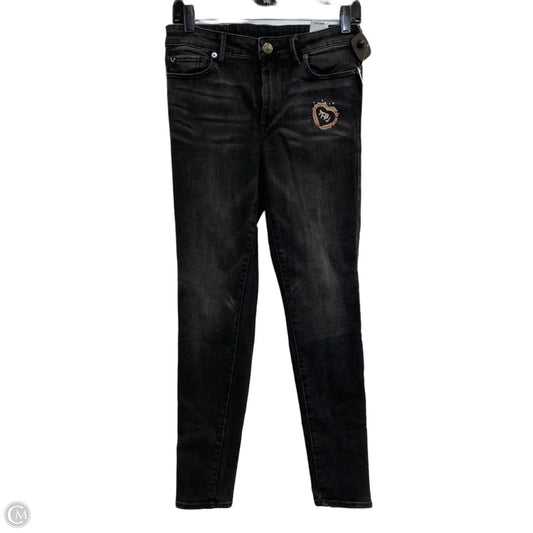 Jeans Designer By True Religion In Black Denim, Size: 6
