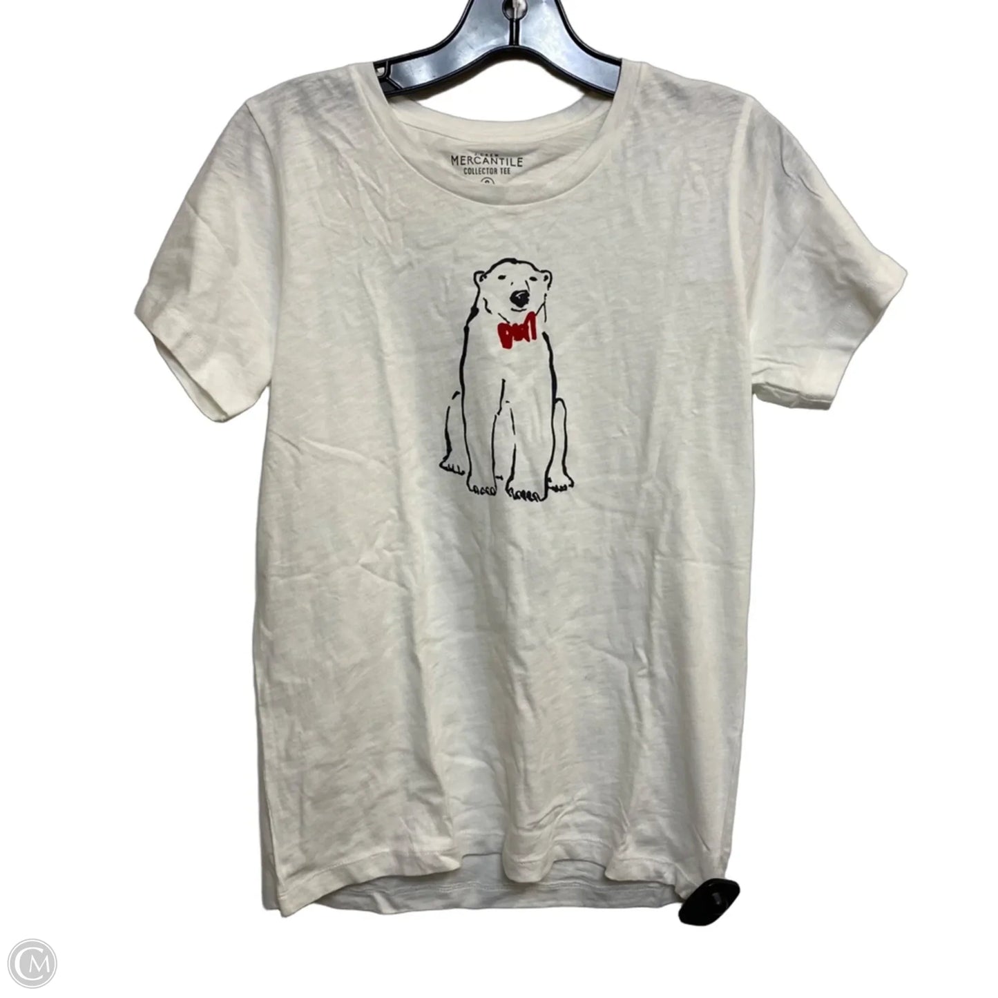 Top Short Sleeve By J. Crew In White, Size: S
