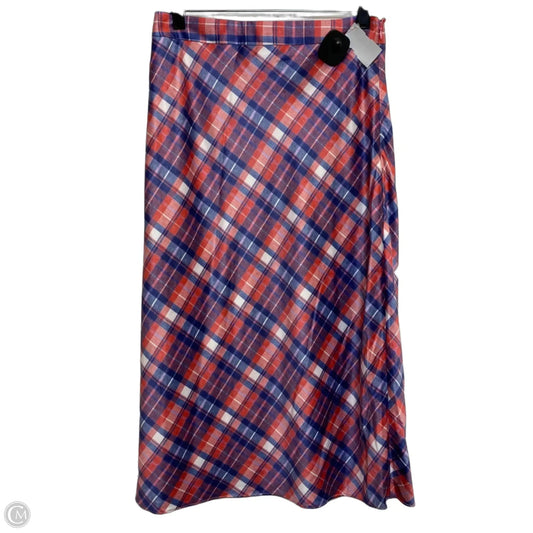 Skirt Midi By Hutch In Blue & Red, Size: S