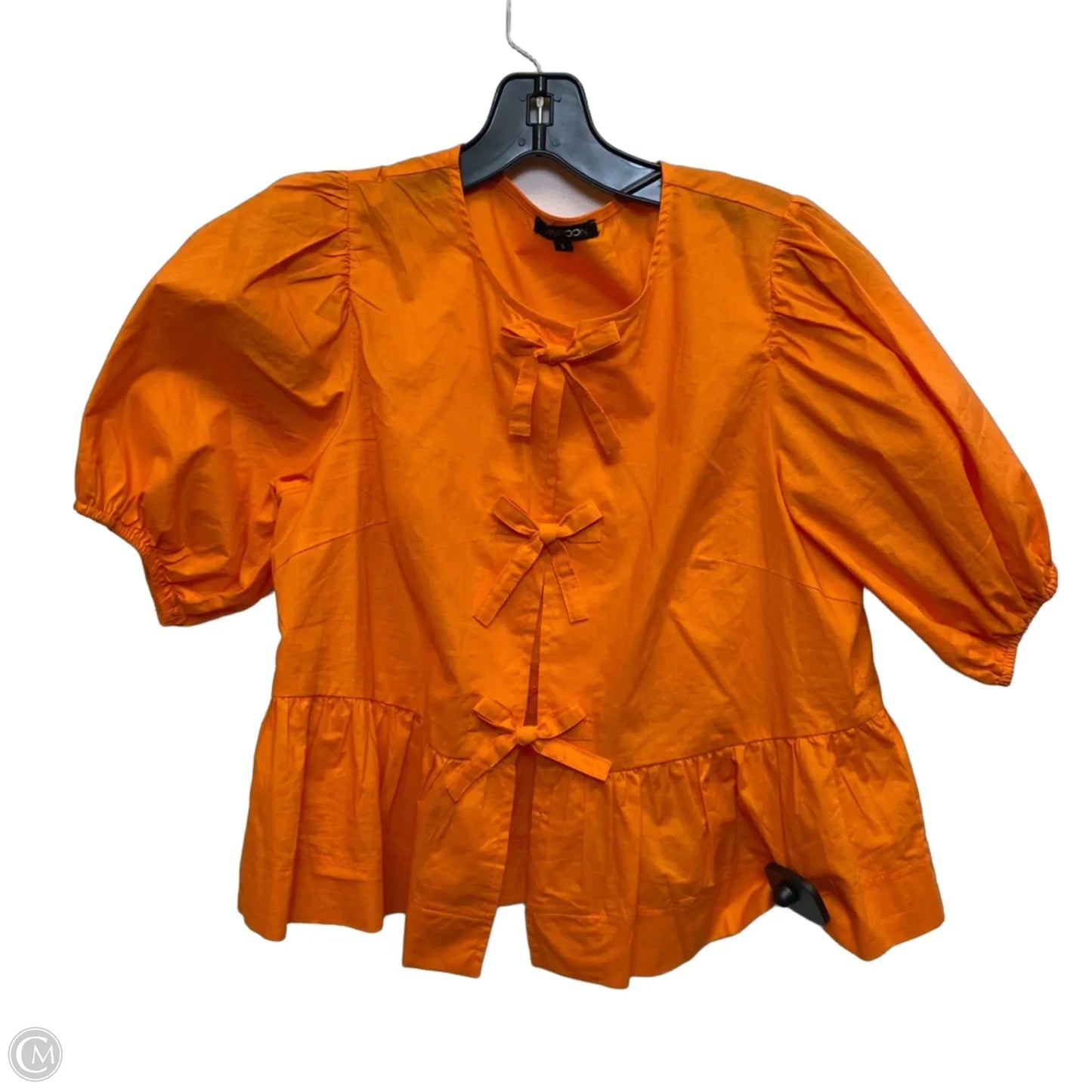 Top Short Sleeve By Papermoon In Orange, Size: S