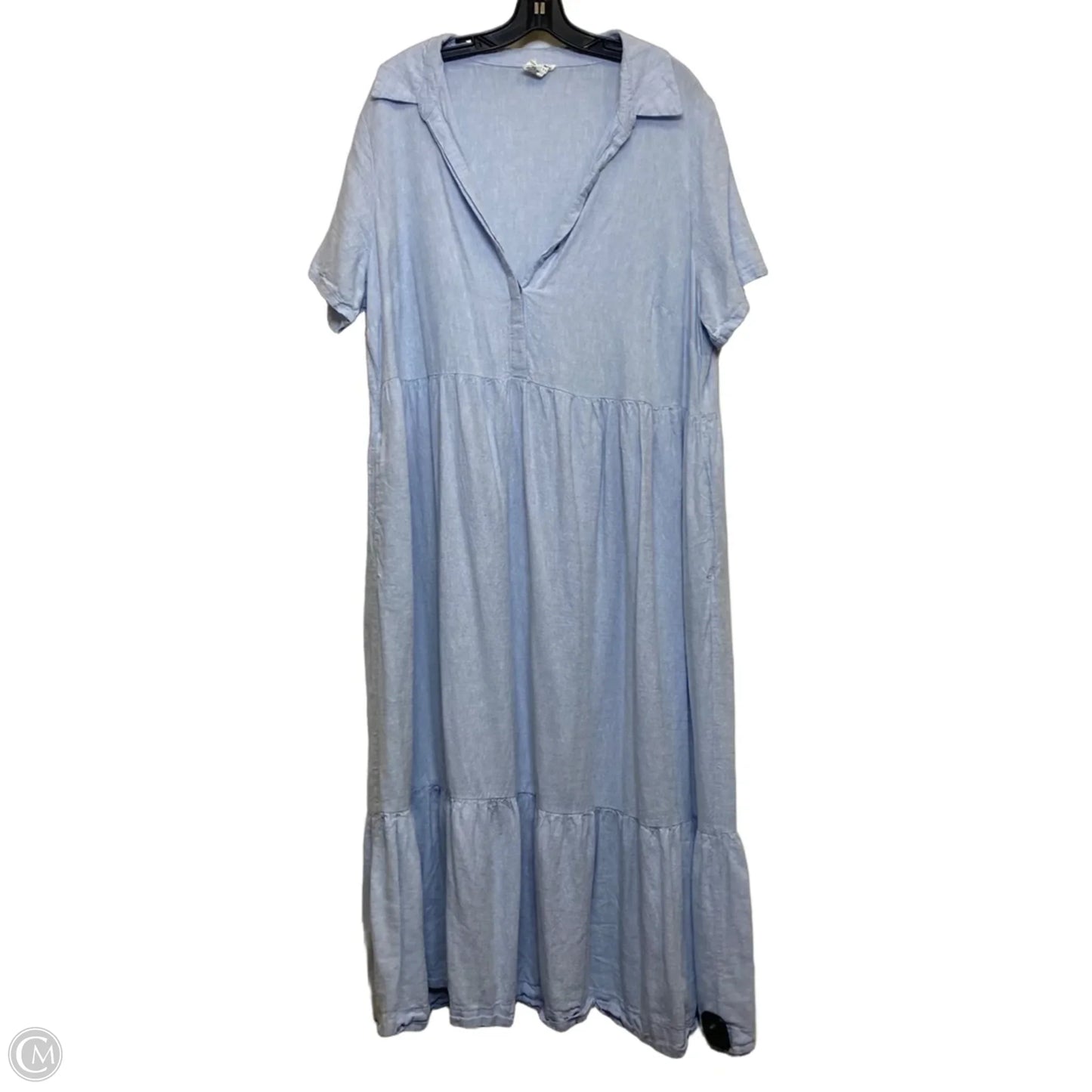 Dress Casual Maxi By Nicole By Nicole Miller In Blue, Size: 2x