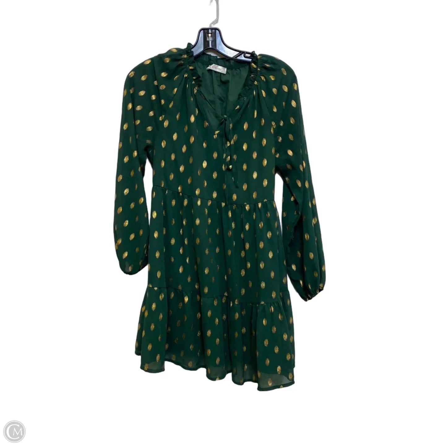 Dress Casual Short By Kirundo In Green, Size: Xs