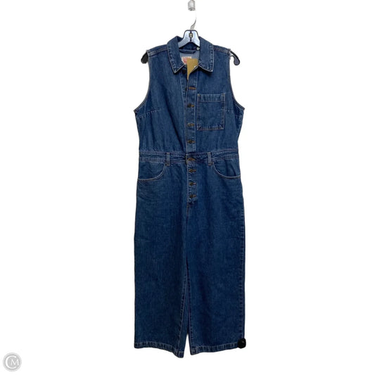 Jumpsuit By Levis In Blue Denim, Size: L