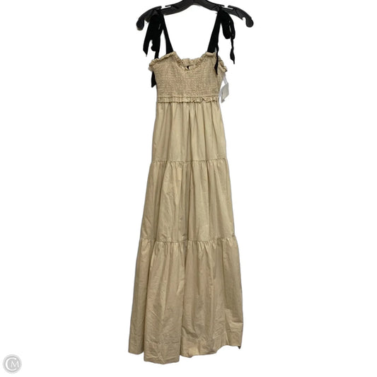 Dress Casual Midi By Lulus In Tan, Size: Xs