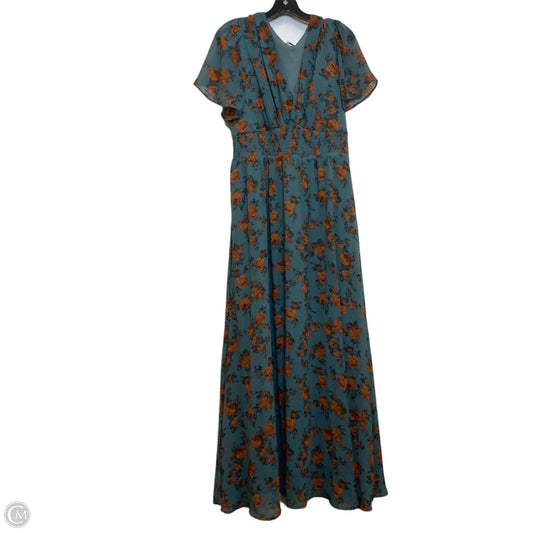 Dress Casual Maxi By Baltic Born In Blue & Brown, Size: Xl